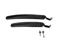 Parafanghi anteriori e posteriori in plastica, set da 1 paio per biciclette pieghevoli e biciclette con ruote piccole, con manopola rimovibile (40,6 - 50,8 cm)