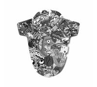 Parafanghi anteriori Riesel Design Criss Cross stickerbomb eyecatcher Noir