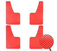 Parafanghi Auto Paraspruzzi universali Paraspruzzi Parafanghi 4 pezzi Set anteriore posteriore Parafanghi Per Auto(4pc Red)