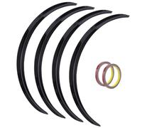 Parafanghi Auto Per BMW Serie 1 3 4 5 7 Per X1 Per X3 Per X4 Per X5 Per X6 Parafango Per Auto Parafanghi Invisibili Con Adesivi 73 Cm/29 Protezione Passaruota(4Pcs-Glossy Black)