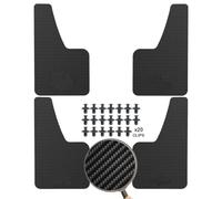 Parafanghi Auto Set 4 pezzi anteriori in carbonio posteriori paraspruzzi universali paraspruzzi parafanghi Parafanghi Per Auto(4pc Black)