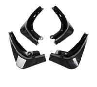 Parafanghi con clip Per Tesla Per Modello Per 3 Y 2017-2023 Paraspruzzi In Plastica Parafango 4 Pezzi/set Colore Fibra Di Carbonio Nero Bianco(Carbon brazing-4pcs)