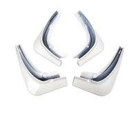 Parafanghi con clip Per Tesla Per Modello Per 3 Y 2017-2023 Paraspruzzi In Plastica Parafango 4 Pezzi/set Colore Fibra Di Carbonio Nero Bianco(Bright white-4pcs Y)