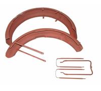 Parafanghi Con Kit Fissaggio Ant. E Post. In Acciaio Per Triumph 3HW 350cc