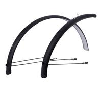 Contec Splash Protect 35 Mm Mudguard Set Argento 28´´ Matt Black