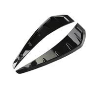 Parafanghi for auto, copertura for bocchette di ventilazione laterali, finitura in fibra di carbonio modificata, branchie nere, coppia di bastoncini decorativi multiuso, 35 cm(7014 black)