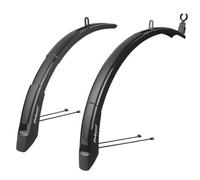Parafanghi MTB Polisport Expander neri da 26-29 pollici, larghi 65 mm (coppia),