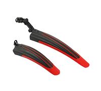 Parafanghi MTB Posteriore Bici parafango Anteriore Posteriore 2X Montagna Bicicletta spruzzata Guardia per 20-26 Pollici(Red)