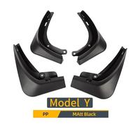 Parafanghi paraspruzzi, compatibili con Tesla Model Y 2021 2022 2023 2024 Paraspruzzi in plastica Parafango 4 pezzi/set Colore fibra di carbonio nero bianco(MY matte black)