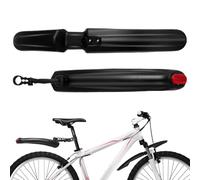 Parafanghi per bicicletta, impermeabili, riflettenti, lunghi parafanghi per bici, smontaggio rapido, con elementi riflettenti, protezione posteriore e anteriore per strada, ghiaia, pioggia, polvere