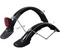Parafanghi per biciclette, Parafango for bicicletta elettrico da montagna regolabile portatile for bici pieghevole Staffa in lega di alluminio all-inclusive dalla pioggia con riflettore(19cm)
