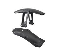 Parafanghi Per CG125 Cafe Racer Retro Accessori Moto In Metallo Parafango Anteriore/Posteriore Nero Opaco/Cromo Moto Parafango parafango della moto(Black Front and Rear)