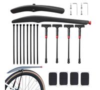 Parafanghi per mountain bike - Kit parafango regolabile 44x48 cm | Protezione sicura, design ' di prolunga, per il percorso di pendolarismo su strada in bicicletta all'aperto in bicicletta pio