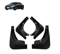 Parafanghi per Tesla Model 3 2016-2023, 4 Pezzi Paraspruzzi Anteriori e Posteriori Kit Parafango Auto Modellati Antifango Protezioni