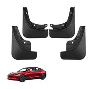Parafanghi per Tesla Model 3 2024, 4 Pezzi Paraspruzzi Anteriori e Posteriori Kit Parafango Auto Modellati Antifango Protezioni