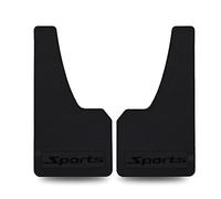 Parafanghi universali per auto, in gomma, parafanghi in gomma, per sport universali, parafanghi anteriori o posteriori (nero)
