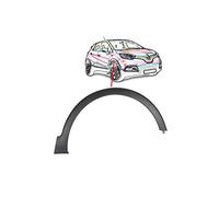 Parafanghino anteriore destro nero goffrato, Compatibile con RENAULT CAPTUR dal 01/2013 al 02/2017