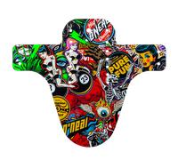 AZONIC | Parafango per bicicletta | Mountainbike Trekking E-Bike BMX MTB | Protegge dal fango e dallo sporco, Con 7 fori di montaggio, In polipropilene | Parafango Splatter Crank | Multi