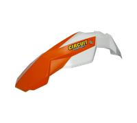 Parafanghi Anteriore Circuit Stealth Bianco-Arancio Moto Motore