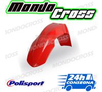 Parafango anteriore cross POLISPORT Rosso cr04 HONDA CRF 450 R 2007 (07)