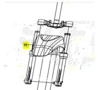 PARAFANGO ANTERIORE GRIGIO TITANIO SYM SYMPHONY 200 2024 XF20W2-IT