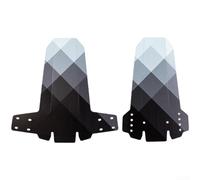 Parafango anteriore posteriore per mountain bike con pannelli pieghevoli verso l'interno a tre vie e installazione regolabile in altezza a quattro fori per trail riding (B)