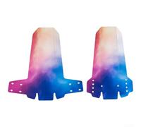 Parafango anteriore posteriore per mountain bike con pannelli pieghevoli verso l'interno a tre vie e installazione regolabile in altezza a quattro fori per trail riding (C)