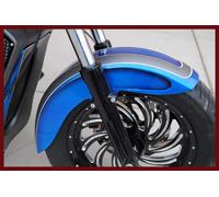 Parafango Anteriore Scalloped MX Per Indian Scout Sixty 60 Bobber Race Tech Nero