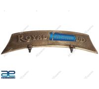 Parafango anteriore targa in ottone compatibile con Royal Enfield NUOVO