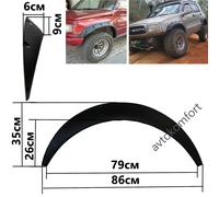 Parafango auto allargato universale 4 pezzi razzi JDM passaruota estensione e...