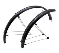 Parafango bici da strada/MTB 24'' in plastica resistente con staffe 54mm nero lu