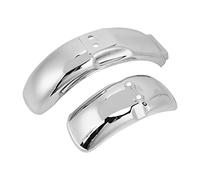 Parafango Bici Posteriore, Parafanghi Cromato, Compatibile con Ruote 8in o 10in - Resistente ABS, Facile Installazione, Protezione Efficace da Fango e Spruzzi