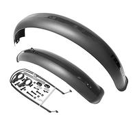 Parafango Bici Set parafango Bici 26x4.0quot;Parafanghi Posteriori Anteriori Larghi MTB off-Road Fat Tire Bikes Wings Copertura Completa Fat Bike Parafanghi in plastica (Color : 1 Set Grey)