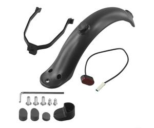 Parafango e fanale posteriore per scooter elettrico Xiaomi M365, completo di staffa e tutti gli accessori necessari per l'installazione