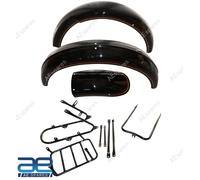 Parafango FENDER Set Con Soggiorni Kit Nero + D'Oro Rosso Strisce Per 16H Aes