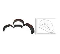 PARAFANGO IN PLASTICA PER CARRELLO RIMORCHIO RUOTE DA 10"