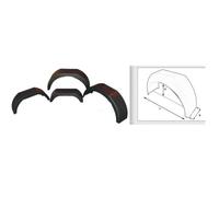 PARAFANGO IN PLASTICA PER CARRELLO RIMORCHIO RUOTE DA 8"