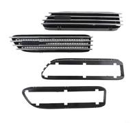 Parafango laterale Griglia di sfiato Nero Argento Per Bmw E46 Per M3 2001 A 2006 Presa D'aria Esterna Trim Copertura Direct Fit Sostituzione Coppia