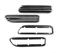 Parafango Laterale Griglia Di Sfiato Per Bmw E46 Per M3 2001 2006 Nero Argento Abs Esterno Trim Coppia Sinistra Destra Diretta Sostituire Oem 51137895913 51137895914