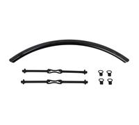 Parafango compatibile portapacchi Ortlieb Quick Rack ( Nero / 38 mm )