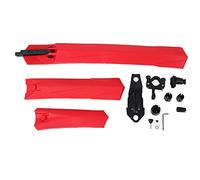Parafango per bici Componenti per biciclette lavabili in plastica resiliente Accessorio per ciclismo per una guida felice (Rossa)