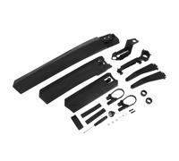 Parafango per bici da corsa MTB anteriore 23,43" posteriore 26,38" nero 1 set