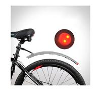 Parafango per bicicletta, Kit barriera for bicicletta, set di 2 parafanghi for mountain bike, parafanghi anteriori e posteriori pieghevoli con luce posteriore Accessori for biciclette(Grey)