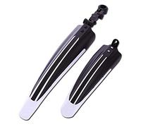 Parafango per bicicletta, Kit barriere bici, set barre 2 parafanghi bici for montagna, strada, anteriore, posteriore, MTB, parafanghi, accessori durevoli for bici con viti, protezione(White)