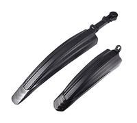 Parafango per bicicletta, Kit barriere bici, set barre 2 parafanghi bici for montagna, strada, anteriore, posteriore, MTB, parafanghi, accessori durevoli for bici con viti, protezione(Black)