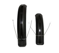 Parafango per bicicletta Set parafango for bicicletta 20x4.0 inch Parafanghi posteriori anteriori larghi MTB Off-Road Fat Tire Bike Wings Copertura completa for bici in plastica ( Color : A pair Black