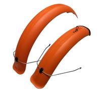 Parafango per Bicicletta Set parafango for Bicicletta 20x4.0 inch Parafanghi Posteriori Anteriori Larghi MTB off-Road Fat Tire Bike Wings Copertura Completa for Bici in plastica (Color : A Pair Orang