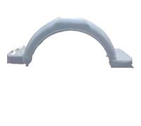 Parafango Per Rimorchio In Plastica NERO 13-14 - Ruote Da 15" Con Paraspruzzi Componenti Del Rimorchio Paraspruzzi Auto(Grey ABS)
