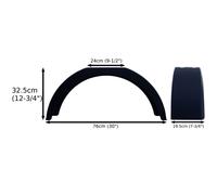 Parafango per ruote rimorchio 13" plastica singolo / ala / parafango TR003