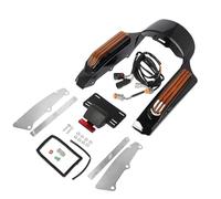Parafango per Touring per Electra per Street Glide per | Set fascia estensione parafango posteriore luce LED moto per Touring per Electra per Street Glide per Road King FLHR